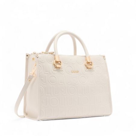 LIU JO - Borsa a mano con logo in rilievo