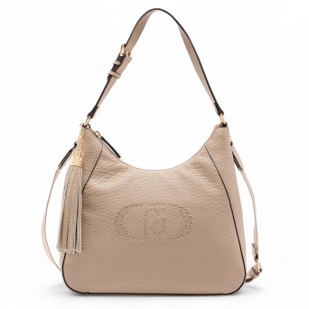 LIU JO - Sac à bandoulière avec logo et breloque à pompon