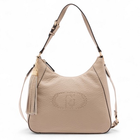LIU JO - Sac à bandoulière avec logo et breloque à pompon
