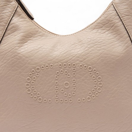 LIU JO - Bolso bandolera con logo y charm de borla