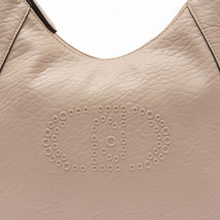 LIU JO - Shoulder bag with logo and tassel charm