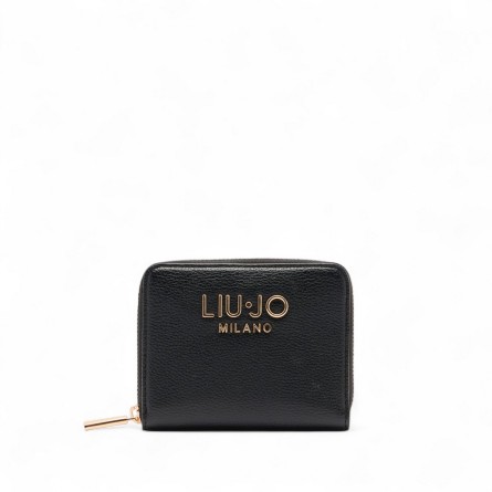 LIU JO - zipper around wallet with metal logo