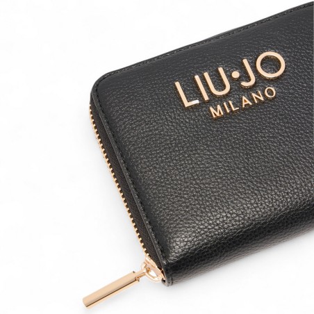 LIU JO - Portefeuille zippé avec logo en métal