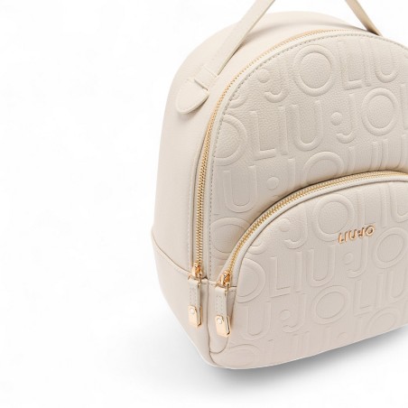 LIU JO - Zaino con logo lettering impresso all over