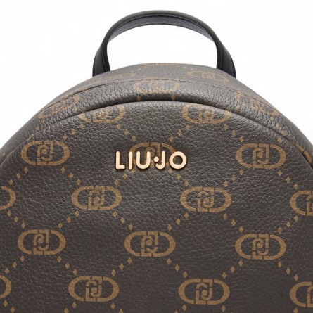 LIU JO - Mochila con logotipo monograma integral LIU JO - Mochila con logotipo monograma integral