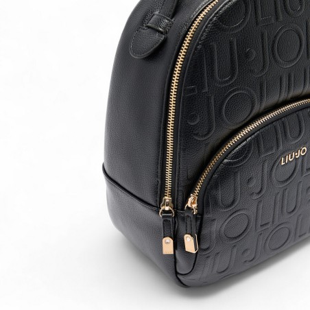 LIU JO - Zaino con logo lettering impresso all over