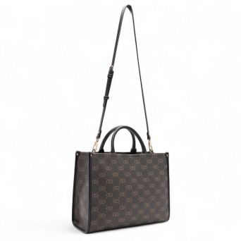 LIU JO - Borsa a mano con logo monogramma all over 2