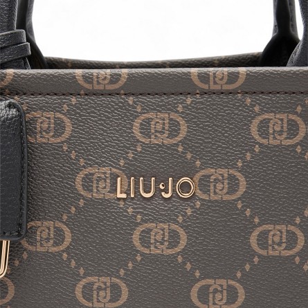LIU JO - Borsa a mano con logo monogramma all over LIU JO - Borsa a mano con logo monogramma all over