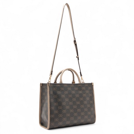 LIU JO - Tote bag with logo monogram all over