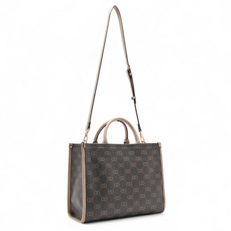 LIU JO - Tote bag with logo monogram all over