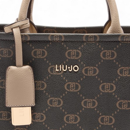 LIU JO - Sac tote avec logo monogrammé sur toute la surface