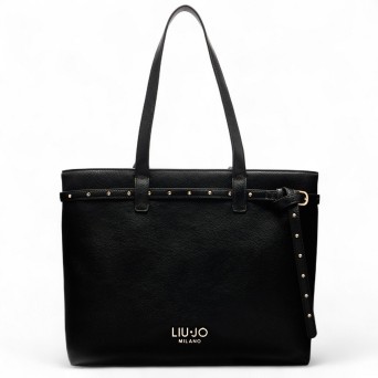LIU JO - Sac tote avec logo lettrage et clous