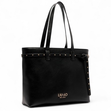 LIU JO - Tote-Tasche mit Logo Schriftzug und Nieten LIU JO - Tote-Tasche mit Logo Schriftzug und Nieten