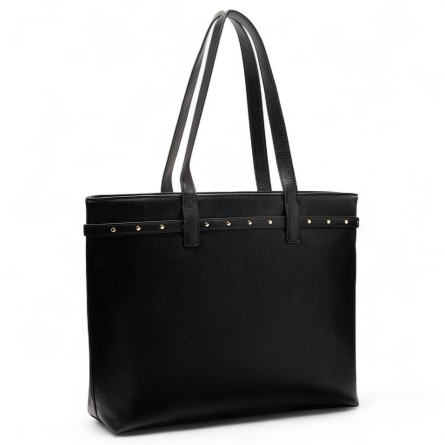 LIU JO - Borsa tote con logo lettering e borchie