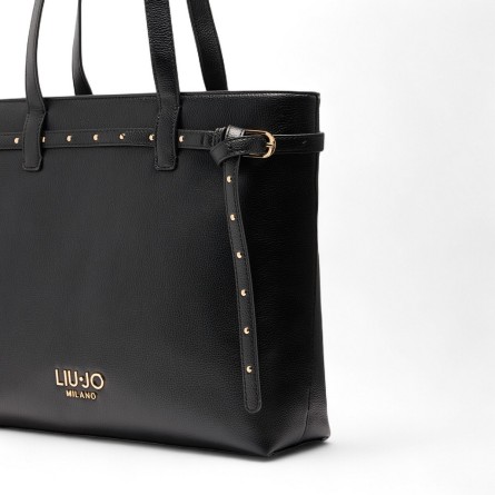 LIU JO - Sac tote avec logo lettrage et clous