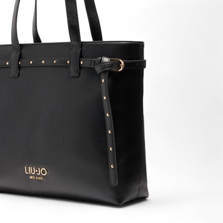 LIU JO - Sac tote avec logo lettrage et clous