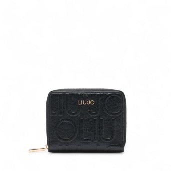LIU JO - Portafoglio con logo lettering impresso all over