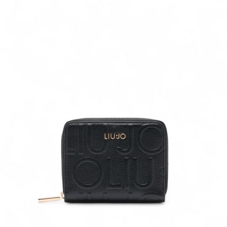 LIU JO - Portafoglio con logo lettering impresso all over