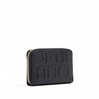 LIU JO - Wallet with all over embossed lettering logo 2