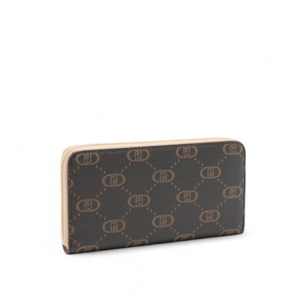 LIU JO - Wallet with all over monogram logo