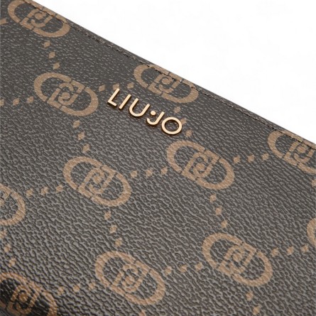 LIU JO - Billetero con logotipo monograma integral LIU JO - Billetero con logotipo monograma integral