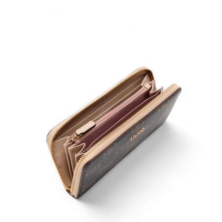 LIU JO - Wallet with all over monogram logo