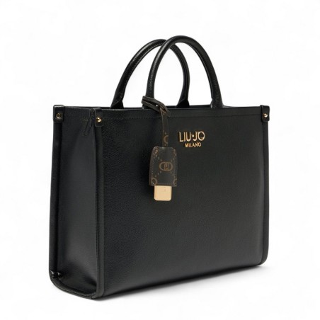 LIU JO - Bolso tote con logo letras y encanto