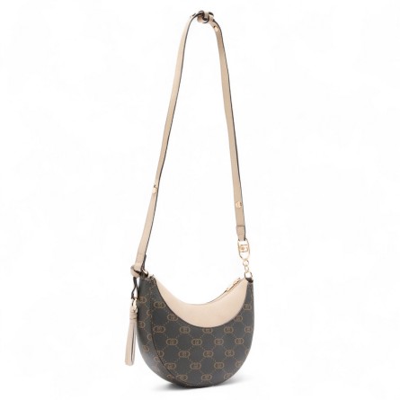 LIU JO - Hobo-Tasche mit allseitigem Monogramm-Logo LIU JO - Hobo-Tasche mit allseitigem Monogramm-Logo
