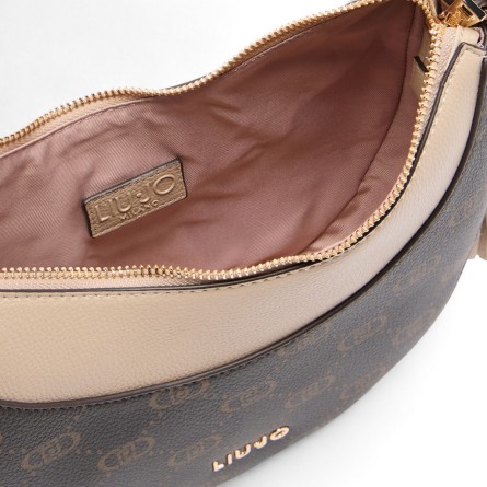 LIU JO - Hobo-Tasche mit allseitigem Monogramm-Logo LIU JO - Hobo-Tasche mit allseitigem Monogramm-Logo