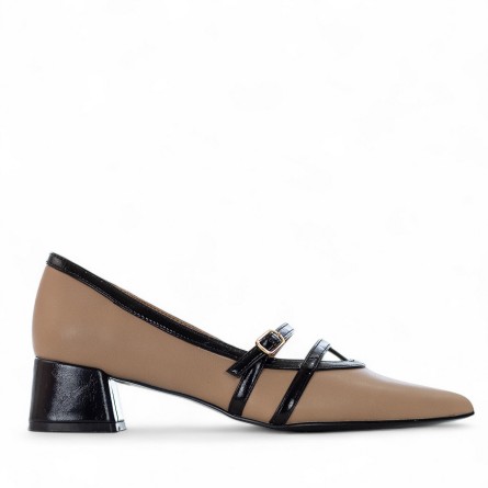 EXÉ - Pump faux leather with double strap