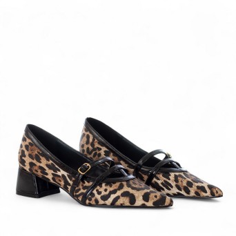 EXÉ - Pump faux leather with double strap 2