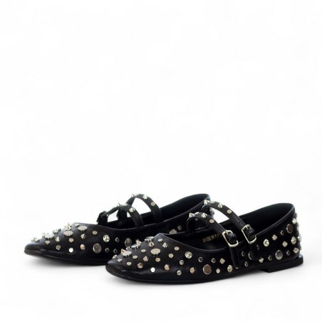 EXÉ - Ballerina with double strap and all over studs