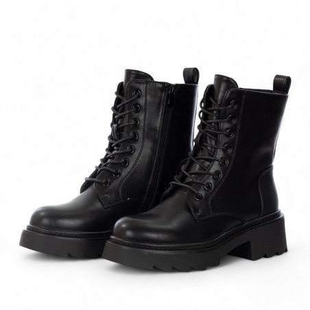 EXÉ - Botas militares piel sintética con cremallera