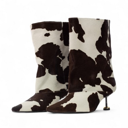 WO MILANO - botte de cheville en poney de vache WO MILANO - botte de cheville en poney de vache