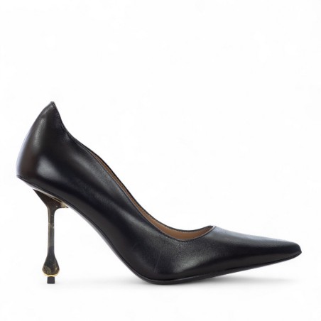 WO MILANO - Escarpins en cuir avec talon en métal