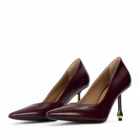 WO MILANO - Escarpins en cuir avec talon en métal WO MILANO - Escarpins en cuir avec talon en métal