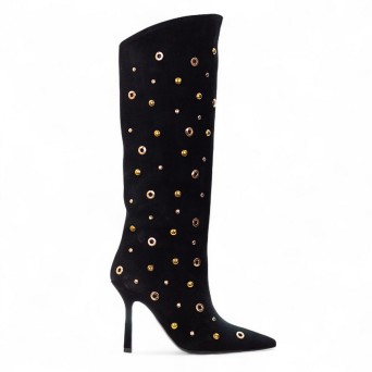 WO MILANO - Stiefel aus Wildleder mit Nieten