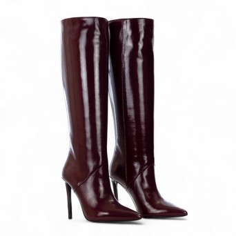 WO MILANO - Botte en cuir brillant 2