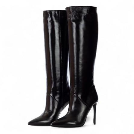 WO MILANO - Glänzender Lederstiefel