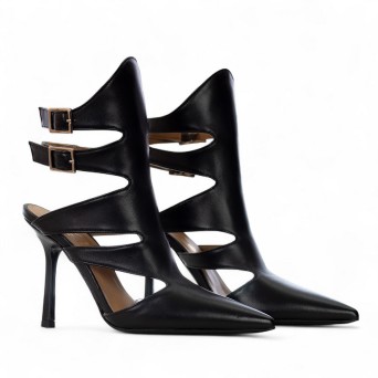 WO MILANO - Pump leather with straps 2