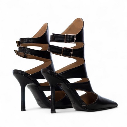 WO MILANO - Escarpins en cuir avec lanières WO MILANO - Escarpins en cuir avec lanières