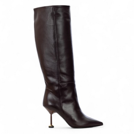 WO MILANO - Leather boot with metal heel