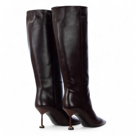 WO MILANO - Leather boot with metal heel
