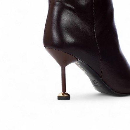 WO MILANO - Bota de piel con tacón metálico