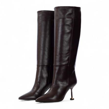 WO MILANO - Botte en cuir avec talon en métal