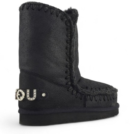 MOU - Stiefelette Eskimo 24 mit strassbesetztem Logo MOU - Stiefelette Eskimo 24 mit strassbesetztem Logo