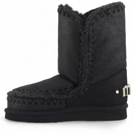 MOU - Stiefelette Eskimo 24 mit strassbesetztem Logo MOU - Stiefelette Eskimo 24 mit strassbesetztem Logo