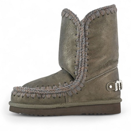 MOU - Stiefelette Eskimo 24 mit strassbesetztem Logo