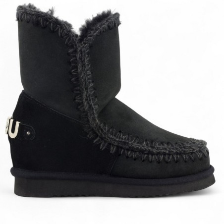 MOU - Bota corta Eskimo Cuña interior corta Logotipo metálico grande