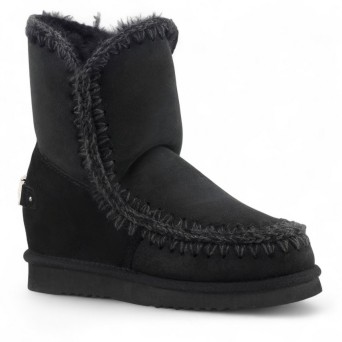 MOU - Kurzer Stiefel Eskimo Inner Wedge Short Big Metal Logo 2